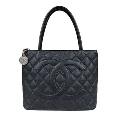 Pre-owned Chanel Caviar Skin Black Caviar Leather Tote Bag ()