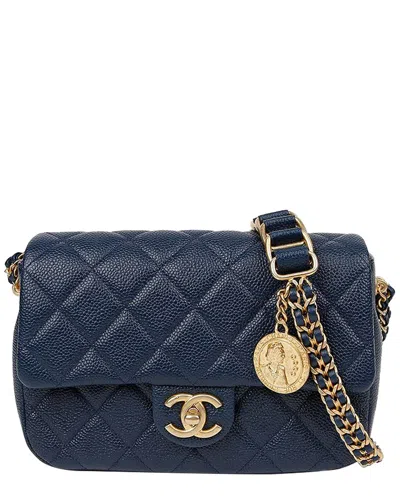 Pre-owned Chanel Caviar Skin Chain Soul Flap Shoulder Crossbody (authentic Pre-loved)