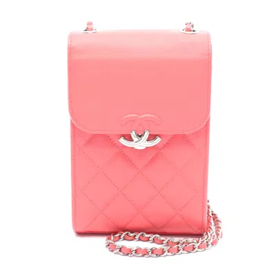 Pre-owned Chanel Caviar Skin Shoulder Bag Red