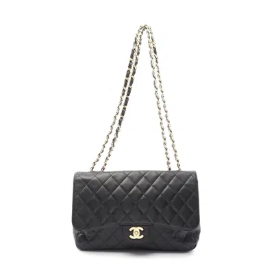 Pre-owned Chanel Caviar Skin Single Flap Shoulder Bag Black