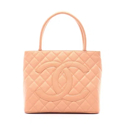 Pre-owned Chanel Caviar Skin Tote Bag Pink
