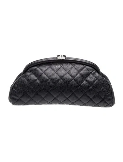 Pre-owned Chanel Caviar Timeless Clutch In Black