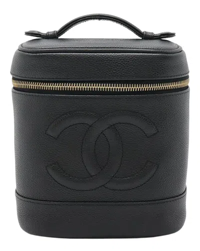 Chanel Caviar Vanity Bag Cosmetic Pouch Black (authentic Pre-loved)