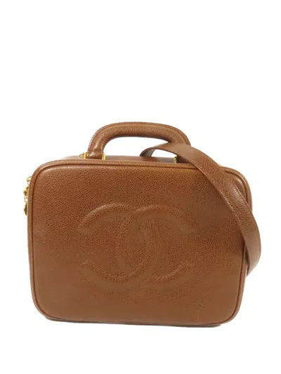 Pre-owned Chanel Cc 2way Tote Bag In Brown