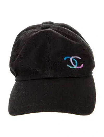 Pre-owned Chanel Cc Baseball Cap In Black