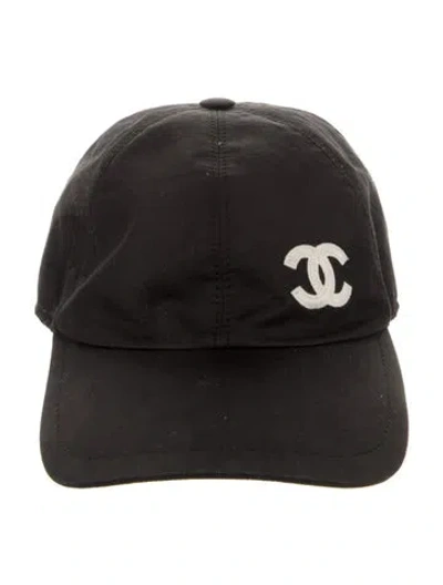 Pre-owned Chanel Cc Baseball Cap In Black