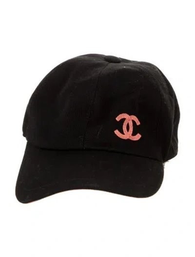 Pre-owned Chanel Cc Baseball Cap In Black