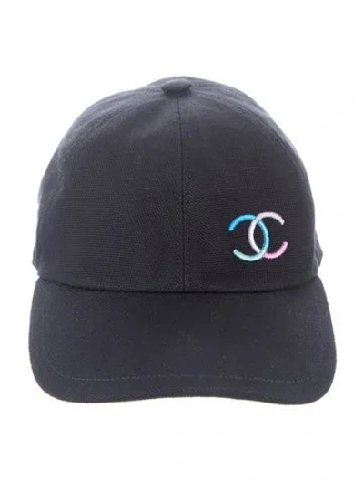 Pre-owned Chanel Cc Baseball Cap In Black