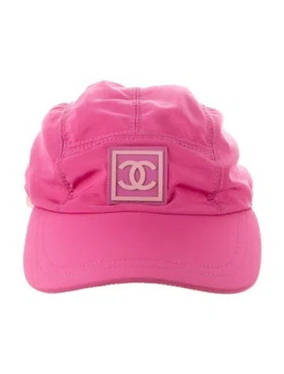 Pre-owned Chanel Cc Baseball Cap In Pink