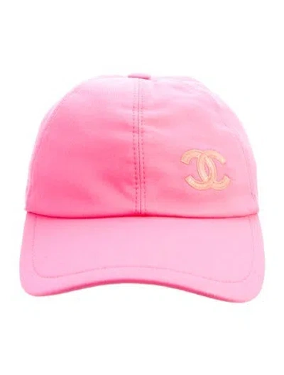 Pre-owned Chanel Cc Baseball Cap W/tags In Pink