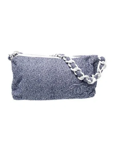 Pre-owned Chanel Cc Beach Tote In Blue