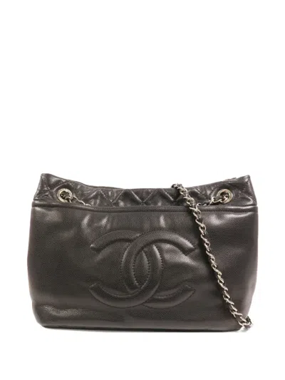 Chanel Cc 마크 체인 숄더 백 In Black