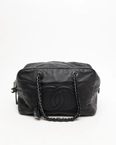 Pre-owned Chanel Cc Bowling Bag