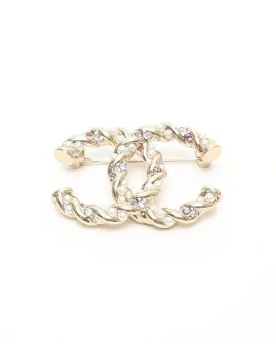 Pre-owned Chanel Cc Brooch In Multi