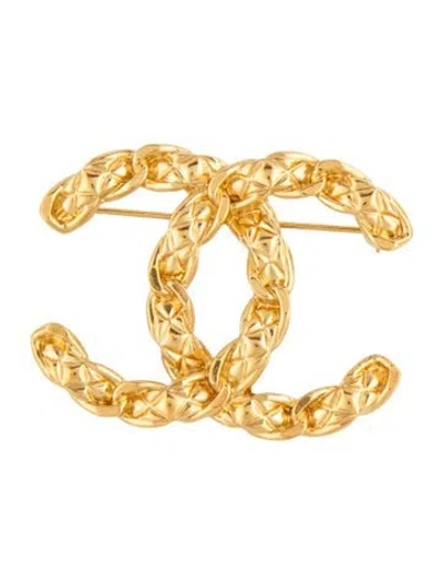 Pre-owned Chanel Cc Brooch In Multicolor