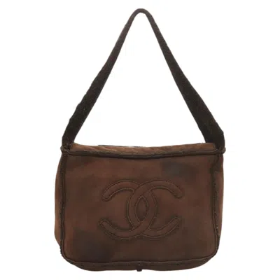 Pre-owned Chanel Cc Brown Suede Shoulder Bag ()