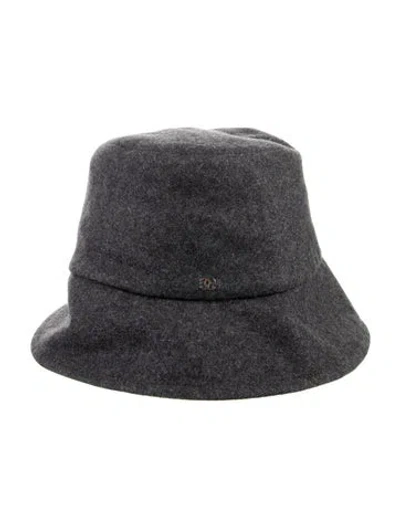 Pre-owned Chanel Cc Bucket Hat In Gray