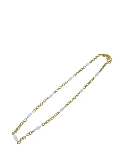 Pre-owned Chanel Cc Cable-chain Necklace In Gold