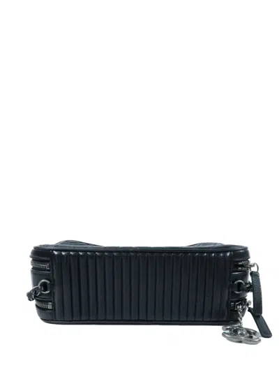 Pre-owned Chanel Cc Camera Lambskin Shoulder Bag In Black