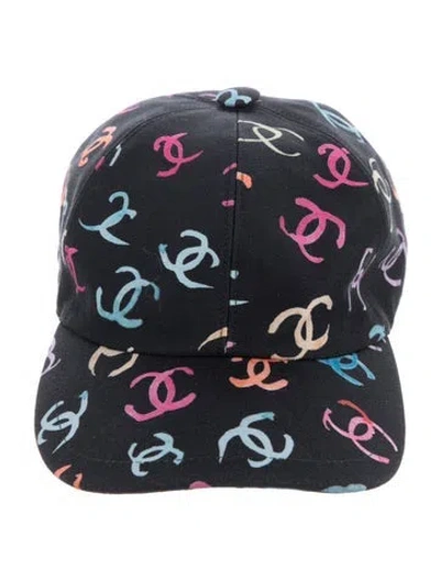 Pre-owned Chanel Cc Cap In Black