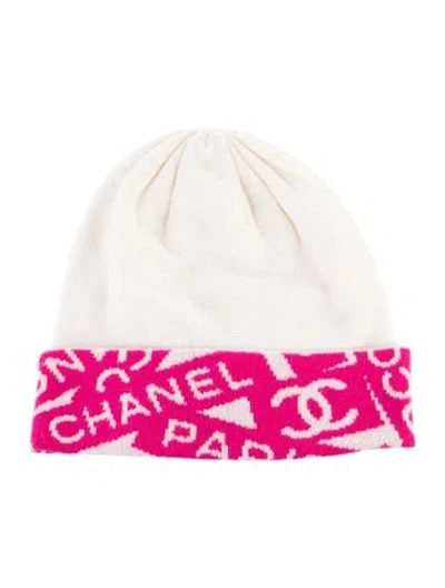 Pre-owned Chanel Cc Cashmere Beanie In Multi