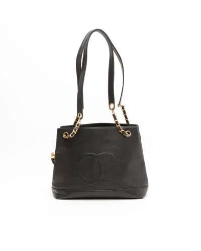 Pre-owned Chanel Cc Caviar Chain Bag