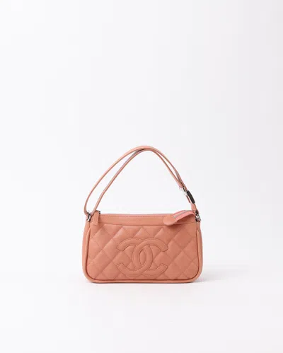 Pre-owned Chanel Cc Caviar Hobo Bag