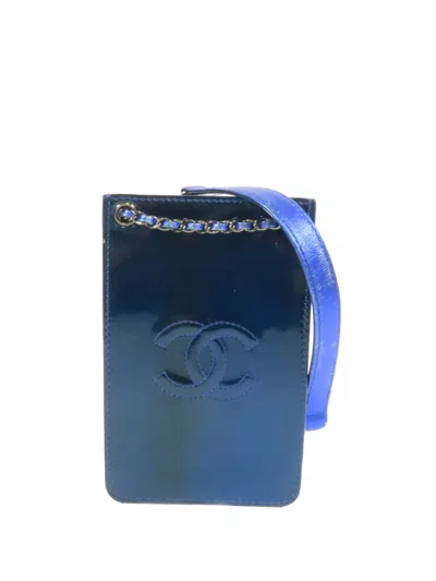 Pre-owned Chanel Cc Chain Shoulder Bag In Blue