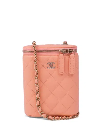 Pre-owned Chanel Cc Chain Shoulder Bag In Pink