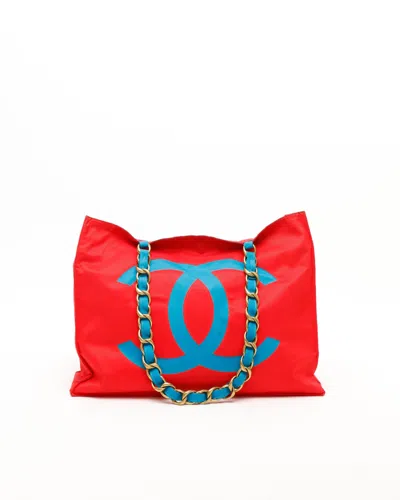 Pre-owned Chanel Cc Chain Tote Bag