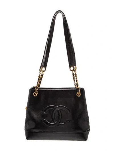 Pre-owned Chanel Cc Chain Tote In Black