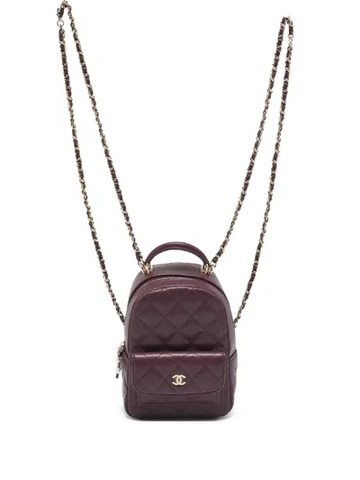 Pre-owned Chanel Cc Classic Backpack