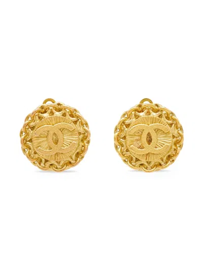 Pre-owned Chanel Cc Clip-on Earrings