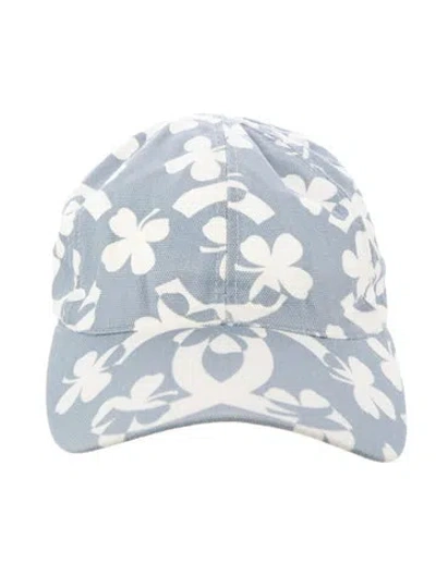 Pre-owned Chanel Cc Clover Cap In Blue