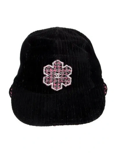 Pre-owned Chanel Cc Coco Neige Corduroy Baseball Cap In Multi