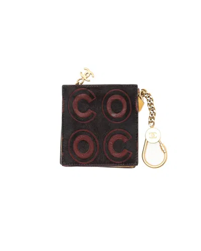 Chanel Cc Coin Purse In Brown