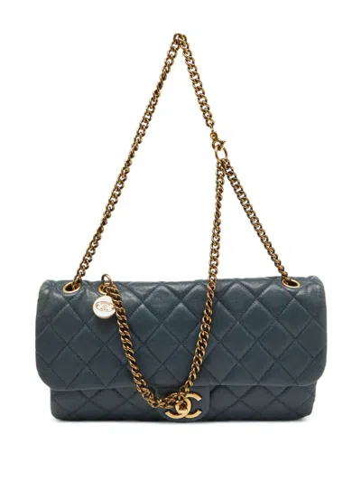 Pre-owned Chanel Cc Crown Flap Shoulder Bag