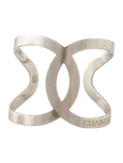 Pre-owned Chanel Cc Cuff Bracelet, 6" In Multi