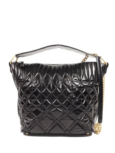Pre-owned Chanel Cc Diamond-quilted Shoulder Bag In Black