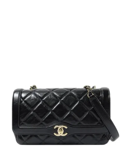 Chanel Cc Diana Shoulder Bag In Black