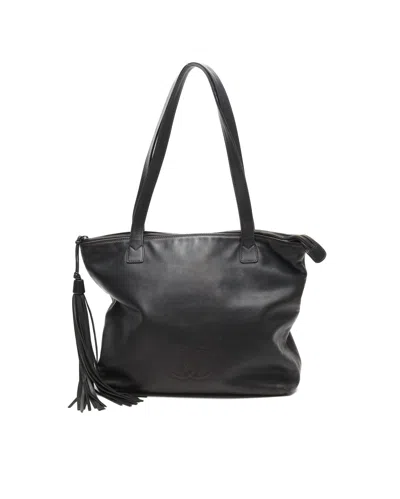Pre-owned Chanel Cc Fringe Bag In Black