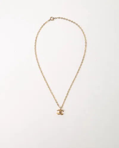 Pre-owned Chanel Cc Gold-toned Necklace