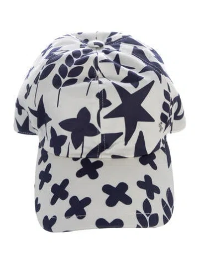 Pre-owned Chanel Cc Graffiti Baseball Cap In Blue