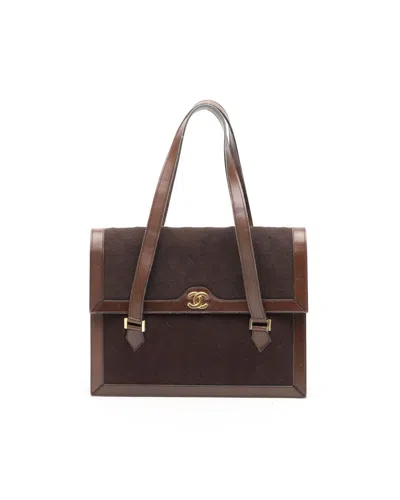 Pre-owned Chanel Cc Handbag In Brown