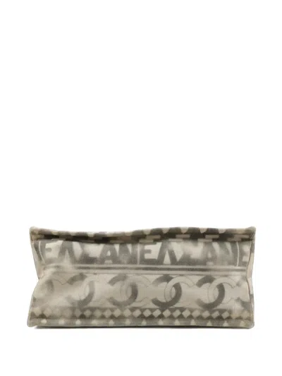 Pre-owned Chanel Cc Iliad Shopping Tote Bag In Neutrals