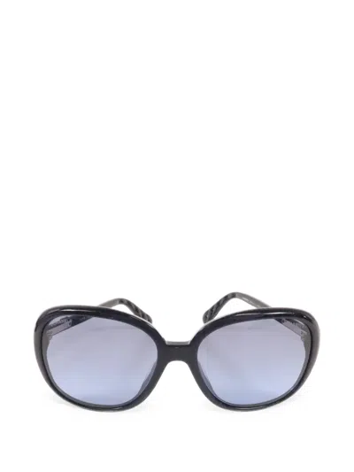 Pre-owned Chanel Cc Interlocking Sunglasses In Blue