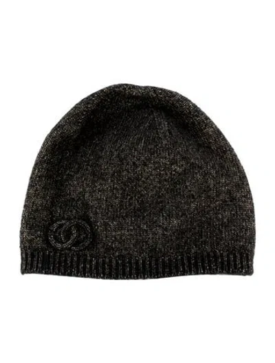 Pre-owned Chanel Cc Knit Beanie In Multi