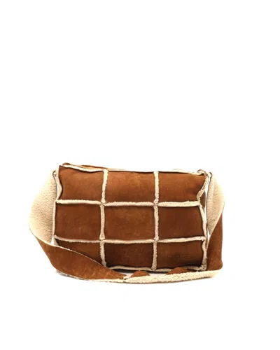 Pre-owned Chanel Cc Large Mouton Bag In Brown