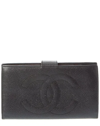 Pre-owned Chanel Cc Leather Wallet