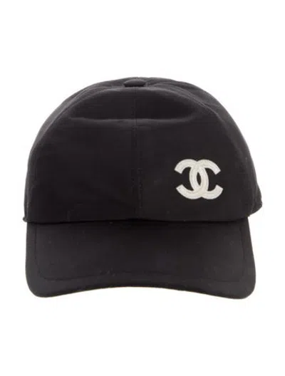 Pre-owned Chanel Cc Logo Baseball Cap In Black